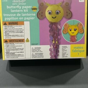Butterfly Paper Lantern Kit - Yellow and Pink